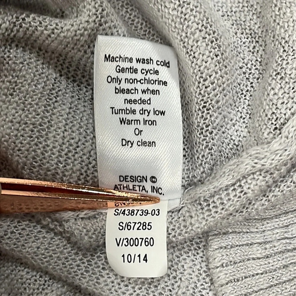 Athleta Buena Vista Tunic Linen Blend Lightweight Long Sleeve Sweater Gr… - Picture 12 of 16